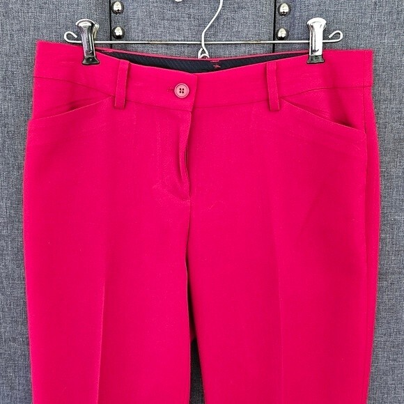 Talbots Hampshire Ankle Pants Red Chino Casual Stretch Womens Size 4 - Picture 2 of 7